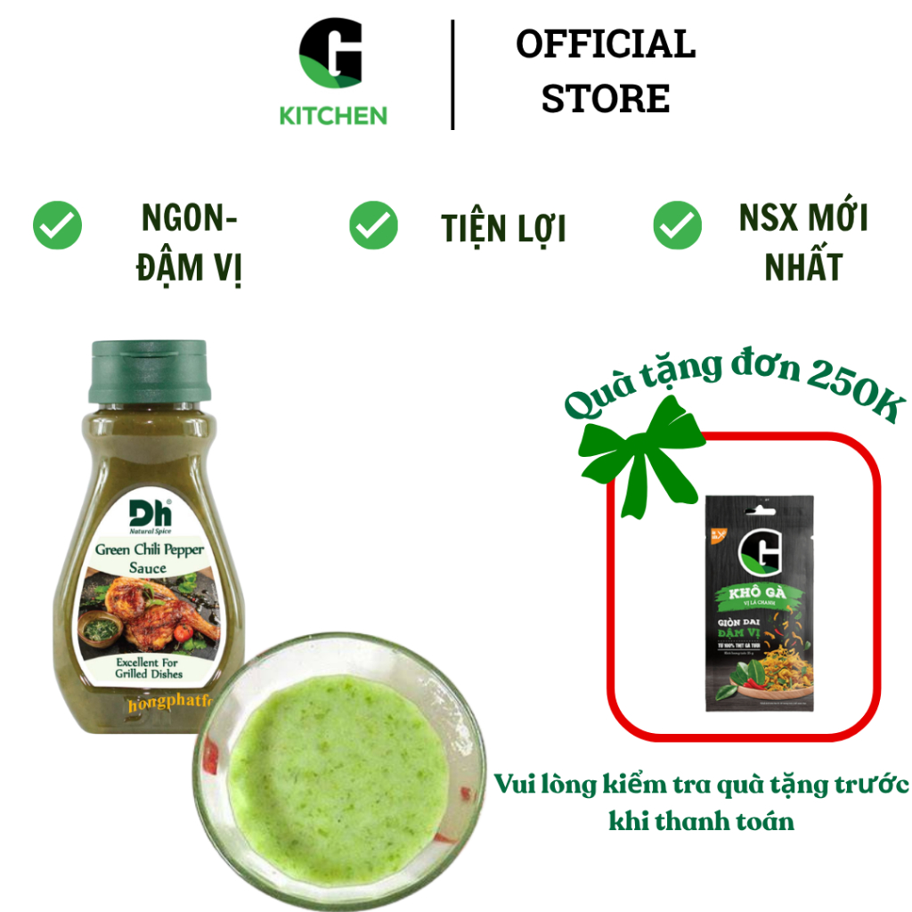 Tương Ớt Xiêm Xanh DH Food 200g