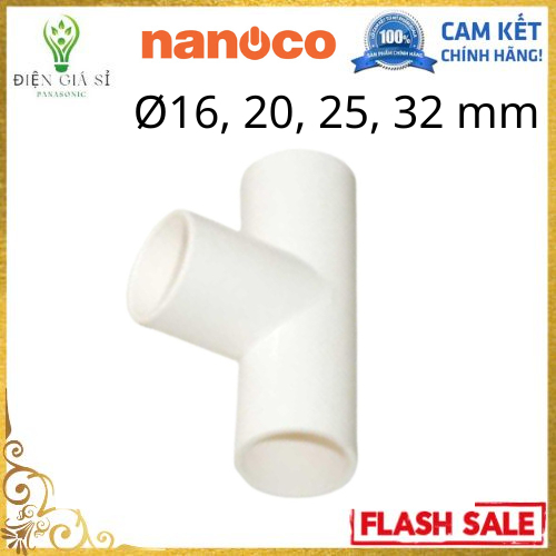 Combo 10 Cái Chữ T Nối Ống Phi 16/20/25/32, Nanoco