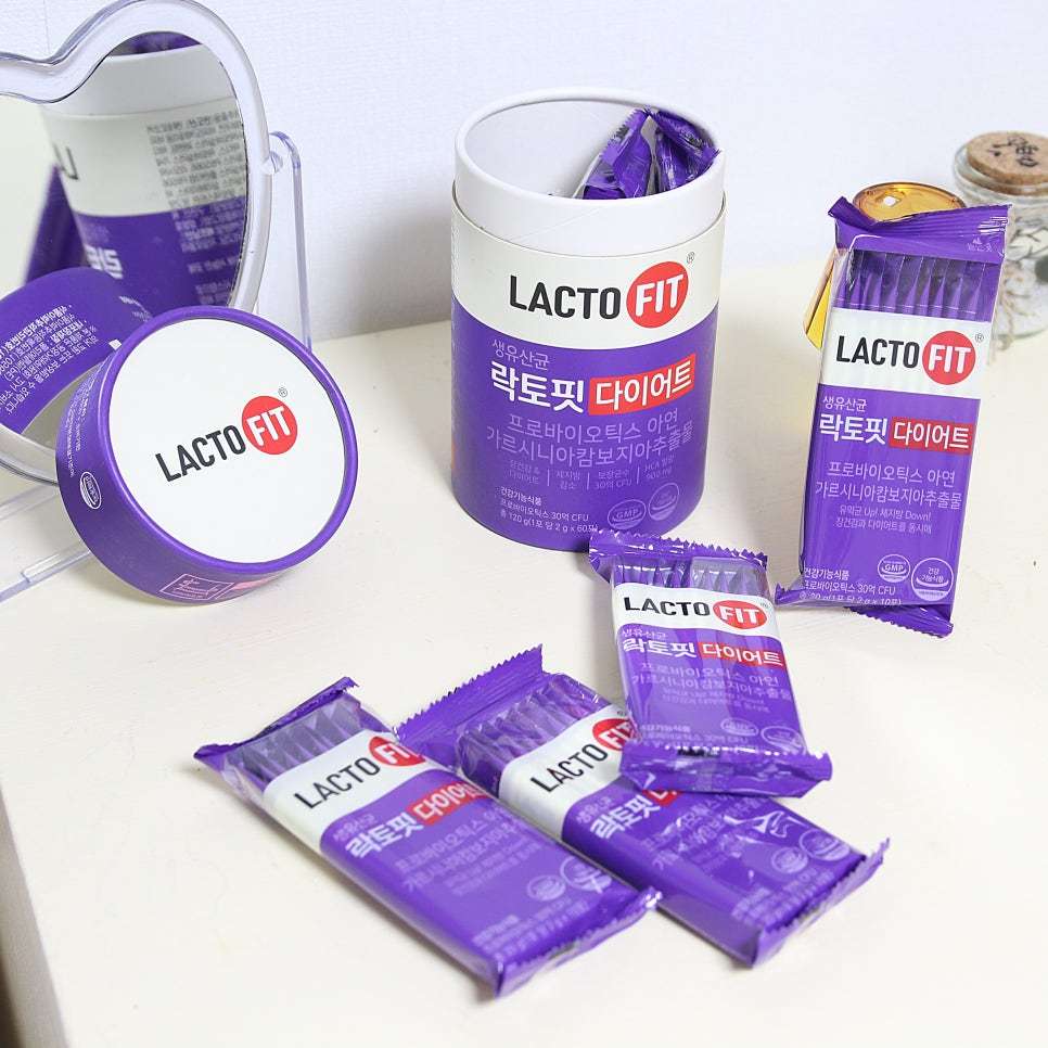 [Chính Hãng] Lacto Fit màu tím đậm | Hộp 60 gói stick – niêm phong | Hàn Quốc