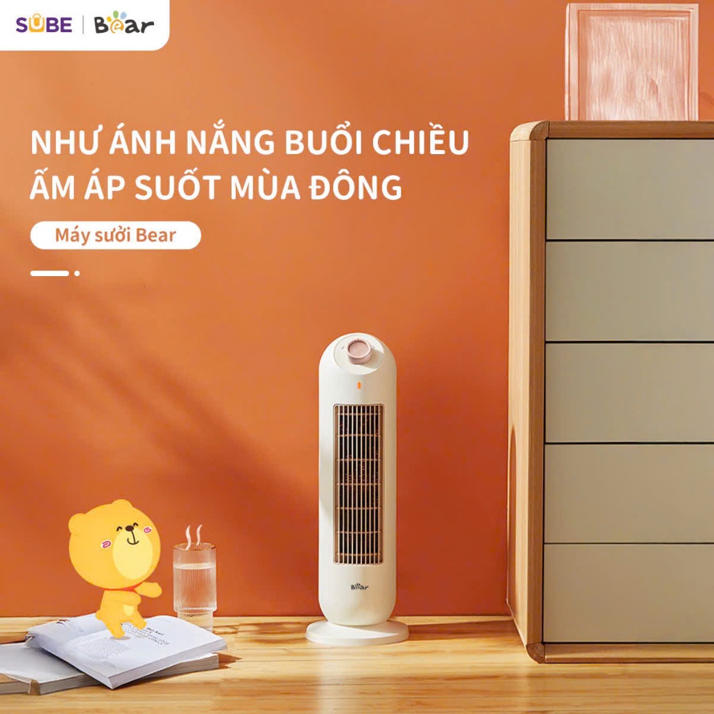 |dogiadung| Máy sưởi gốm Bear SH-4H20A (Bản Quốc Tế) - công nghệ sưởi gốm PTC tiên tiến