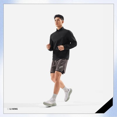 Áo Khoác Nỉ Không Mũ (2 Lớp) Thể Thao Nam Li-Ning Tập luyện/Training AJDV121-4V (Ghép bộ Quần AKYV137-1V)