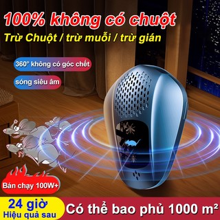 Bao phủ 1000㎡🥇máy đuổi chuột điện tử công nghệ mới - Loại bỏ chuột khỏi nhà chỉ trong 24 giờ,Máy chặn chuột cho nhà ở