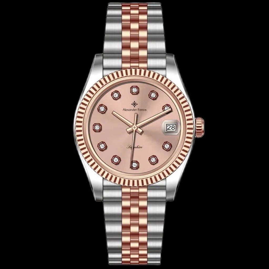 [Chính Hãng 100%] Đồng Hồ Nữ Alexander Ferros 8222D/16, 8222R/08, 8222D/08 (8222) Máy Quartz (Pin) K