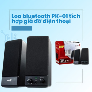 Loa vi tính genius SP-S110 2.0 tần số 200hz-20khz kết nối jack 3.5mm tiện dụng cho pc