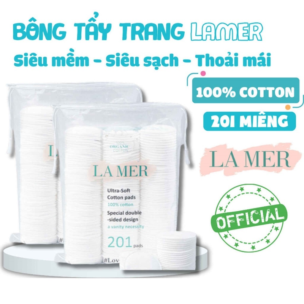 Bông Tẩy Trang Lamer 201, Bông Tẩy Trang Lamer Chính Hãng 100% Cotton cao câp MAIHONGPHONG