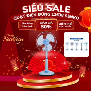 Quạt Điện Đứng Senko L1638 Chính Hãng, Động Cơ Lõi Đồng 100%, Công Suất 47W, 3 Chế Độ Gió