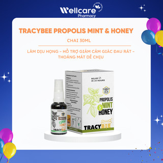[CHÍNH HÃNG] Xịt Họng Keo Ong Bạc Hà TRACYBEE PROPOLIS MINT HONEY Giảm Đau Họng, Ho Cho Trẻ - 30ml