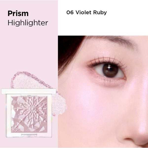 Phấn Nhũ Highlight Bắt Sáng Clio Prism Air Highlighter 7g Màu 06 Violet Ruby Bản Mới Nhũ Mịn