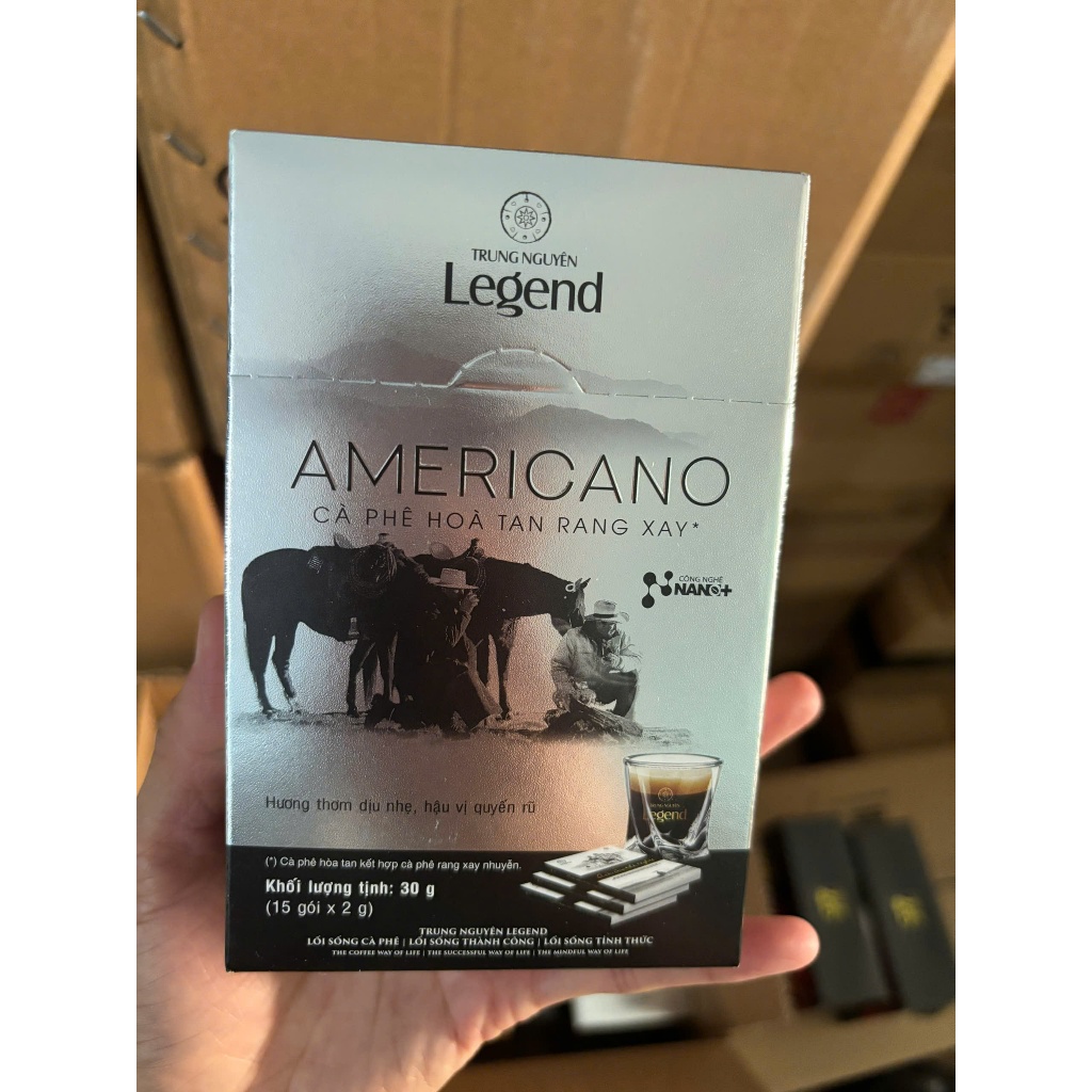 Cà phê Legend Americano - Hộp 15 gói