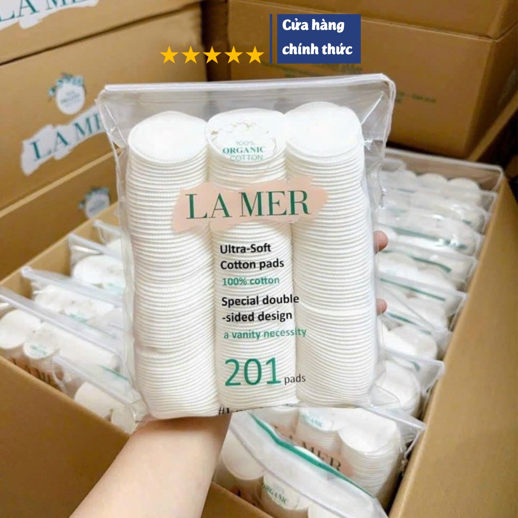 Bông Tẩy Trang Lamer 201, Bông Lamer 201 Miếng, Bông Tẩy Trang Lamer Chính Hãng 100% Cotton cao cấp 