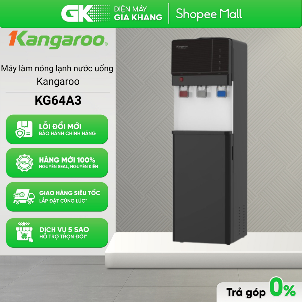 KG64A3 - Máy Làm Nóng Lạnh Nước Uống KANGAROO - 3 Chế Độ - [Freeship HCM]