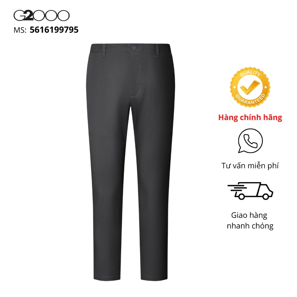 Quần Kaki Nam G2000 (5616199795) Màu Xám