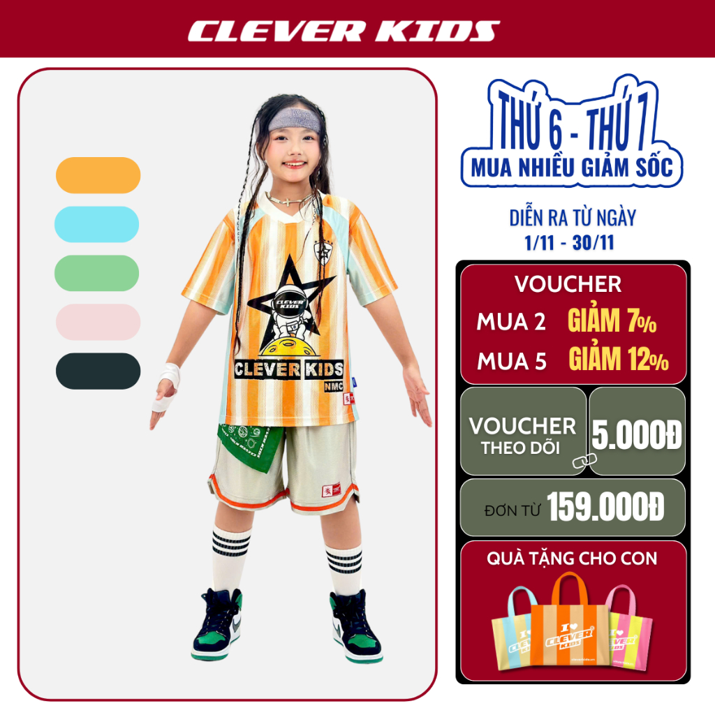 Set Bộ Hè StarPlay CLEVER KIDS - Chất Cotton Bóng Mỹ [Size từ 20kg - 60kg]