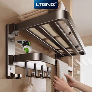  Giá kệ để khăn để đồ nhà tắm LTENG dán tường,đa dạng mẫu mã kích thước và màu sắc chất liệu nhôm hàng không cao cấp 