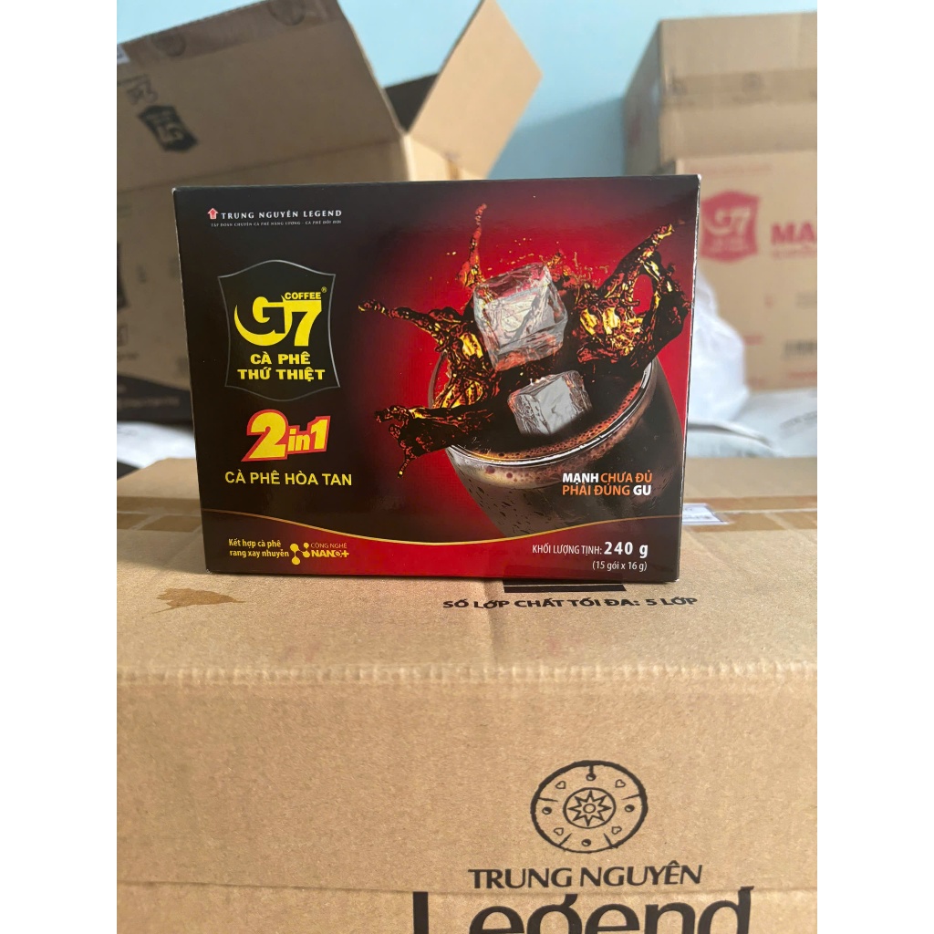 Cà phê Trung Nguyên G7 2in1 - Hộp 15 gói 16gr