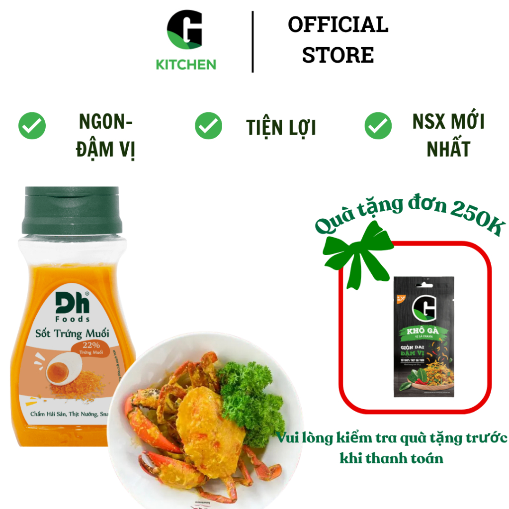 Sốt Trứng Muối DH Food 100g [Giao toàn quốc]