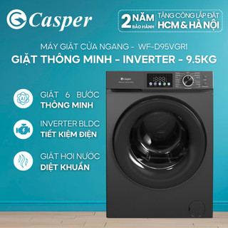   Shopee - Lắp đặt 0Đ HN HCM  Máy giặt cửa ngang Casper 9.5KG WF-D95VGR1 - Bảo hành 2 năm - Chính hãng 