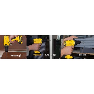 Máy khoan, vặn vít pin stanley scd12s2 / sch121s2 10.8/12v max - chính hãng
