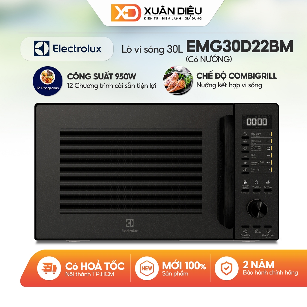 Lò vi sóng có nướng Electrolux 30 lít EMG30D22BM