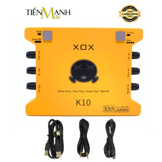   Chính Hãng  SoundCard XOX K10 Bộ Thu Âm Thanh Livestream Hát Karaoke Sound Card  Audio Interface 