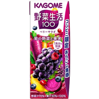 [MADE IN JAPAN 🇯🇵] Nước Ép Rau Củ Quả Giàu Vitamin Tự Nhiên Nguyên Chất Kagome Berry Salad 200ml
