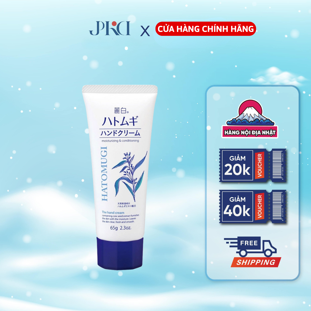 Kem dưỡng da tay mềm mịn Hatomugi Moisturizing & Conditioning The Hand Cream 65g | BigBuy360 - bigbuy360.vn