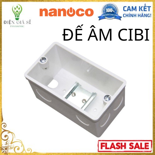 Đế Âm Gắn Cầu Dao 1,2 Tép(NBD200) Chính Hãng Nanoco