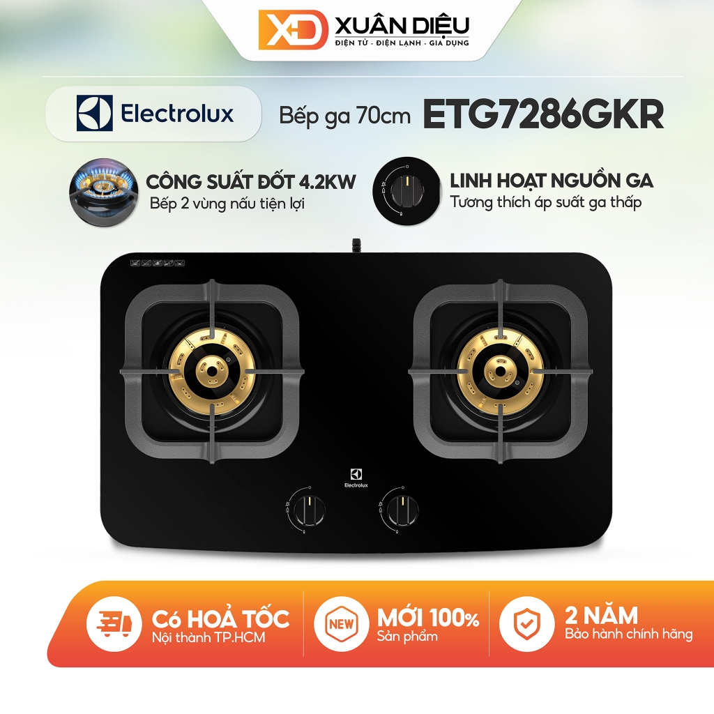 Bếp gas đôi Electrolux ETG7286GKR