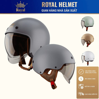  Mũ Bảo Hiểm Royal M139  3 4  & M239  Nửa Đầu  Kính Âm - Size M L XL XXL - Nam Nữ - Chính Hãng 