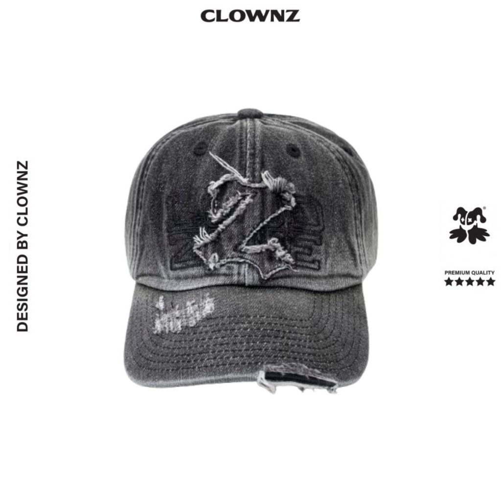 Mũ lưỡi trai ClownZ Z Letter Washed Cap unisex nam nữ local brand