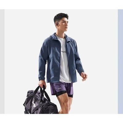 Áo Khoác Gió (1 lớp) Chống Thấm Nước Có Mũ Thể Thao Nam Li-Ning Tập luyện/Training AFDV675-10V