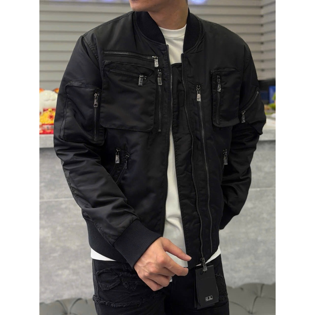 Áo khoác trần phao dg trám lót đỏ cao cấp