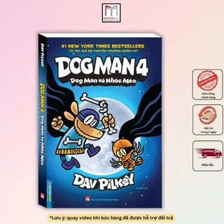 Sách - dog man 4 - dog man và nhóc mèo