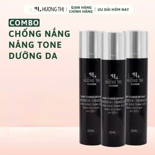  Combo 3  Kem Chống Nắng Trang Điểm Hương Thị 50ml Phiên Bản Mới 