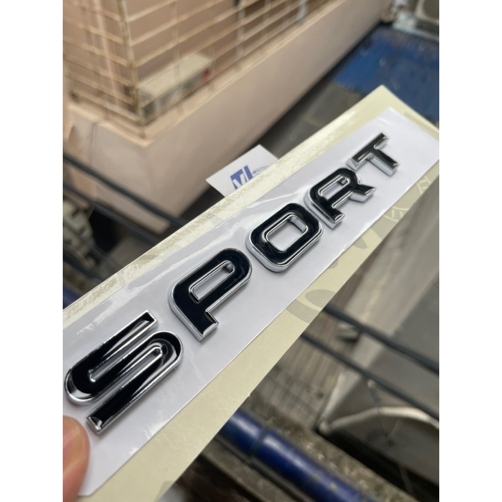 Chữ sport range rover , tem xe landrover , logo dán sau Range rover , Chữ sport evoque