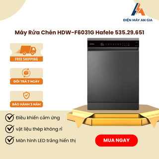 Máy Rửa Chén Hafele HDW-F6031G 535.29.651 - 15 Bộ - Điều Khiển Cảm Ứng - UV Diệt Khuẩn - PEB