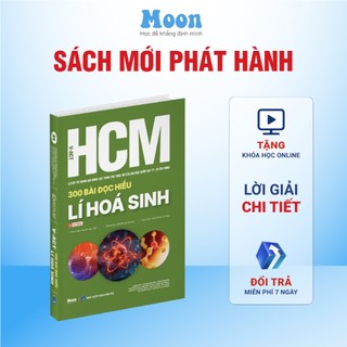  Sách VACT luyện thi Đánh giá năng lực Đại học Quốc gia Thành phố Hồ Chí Minh - 300 bài đọc hiểu Lí Hoá Sinh -  Moonbook 