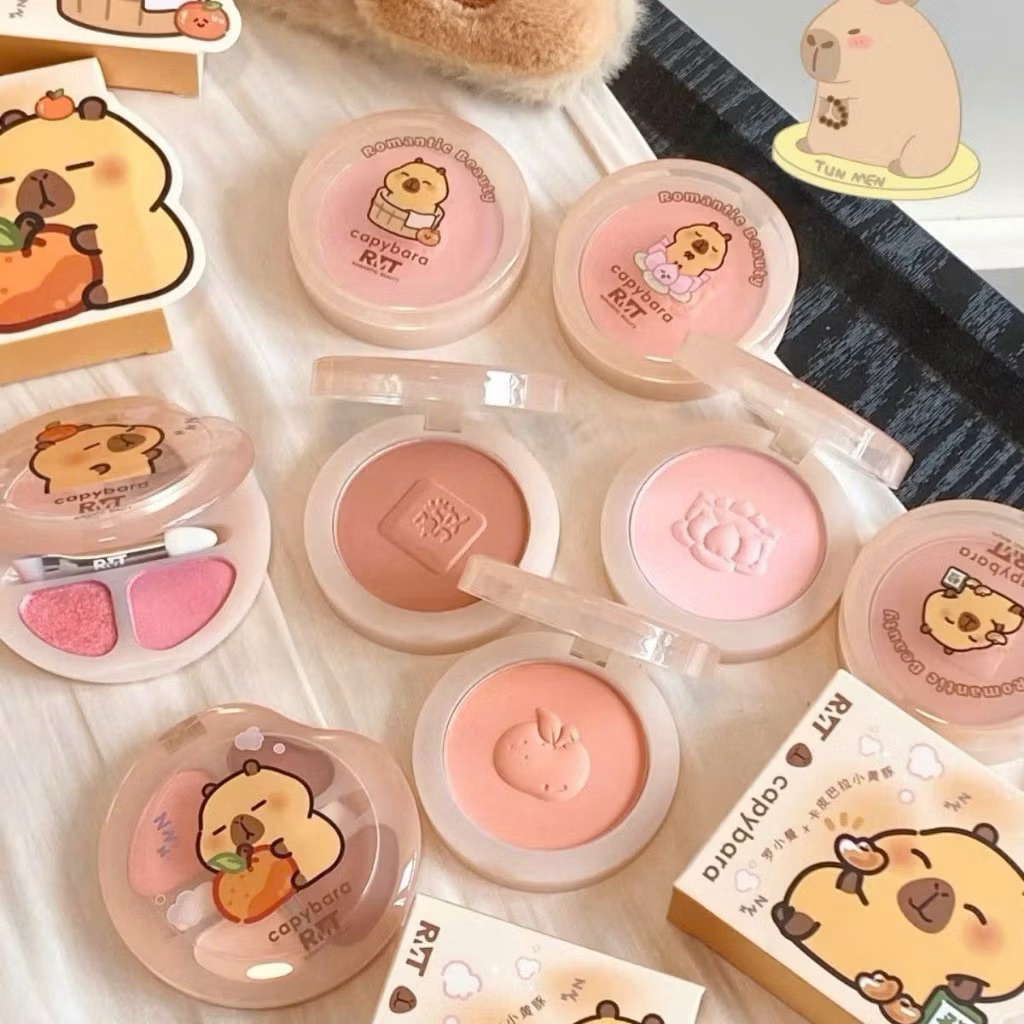 ROMANTIC BEAUTY Phấn má hồng tự nhiên đơn sắc dễ thương nude mờ phấn má hồng