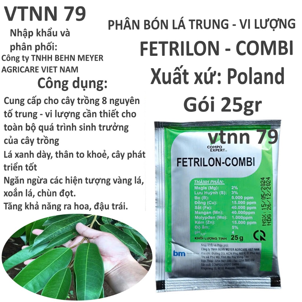 FETRILON - COMBI GÓI 25G. XUẤT XỨ POLAND