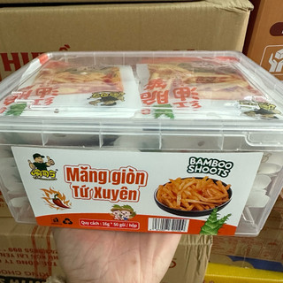Hộp 50 gói măng giòn tứ xuyên ăn liền siêu ngon