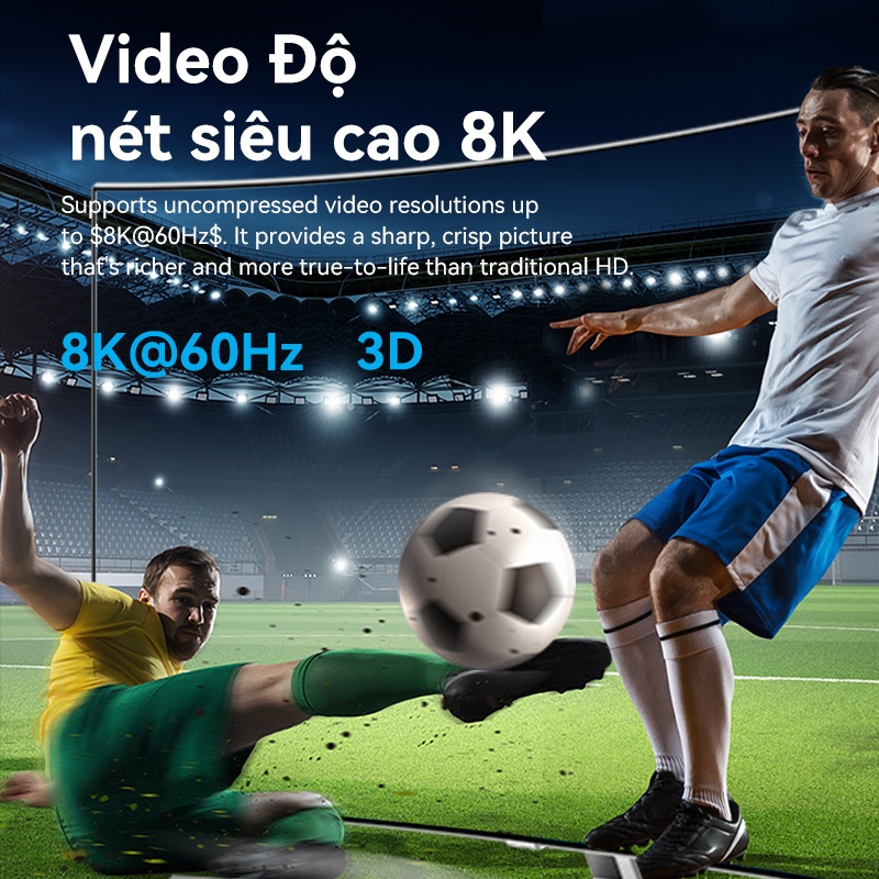 Bộ chuyển HDMI Vention Siêu Nét 6K 60hz và 4K 120Hz Hai Chiều 1x2/2x1 HDR Cho PS5 PS4 TV PC Laptop Xbox | BigBuy360 - bigbuy360.vn