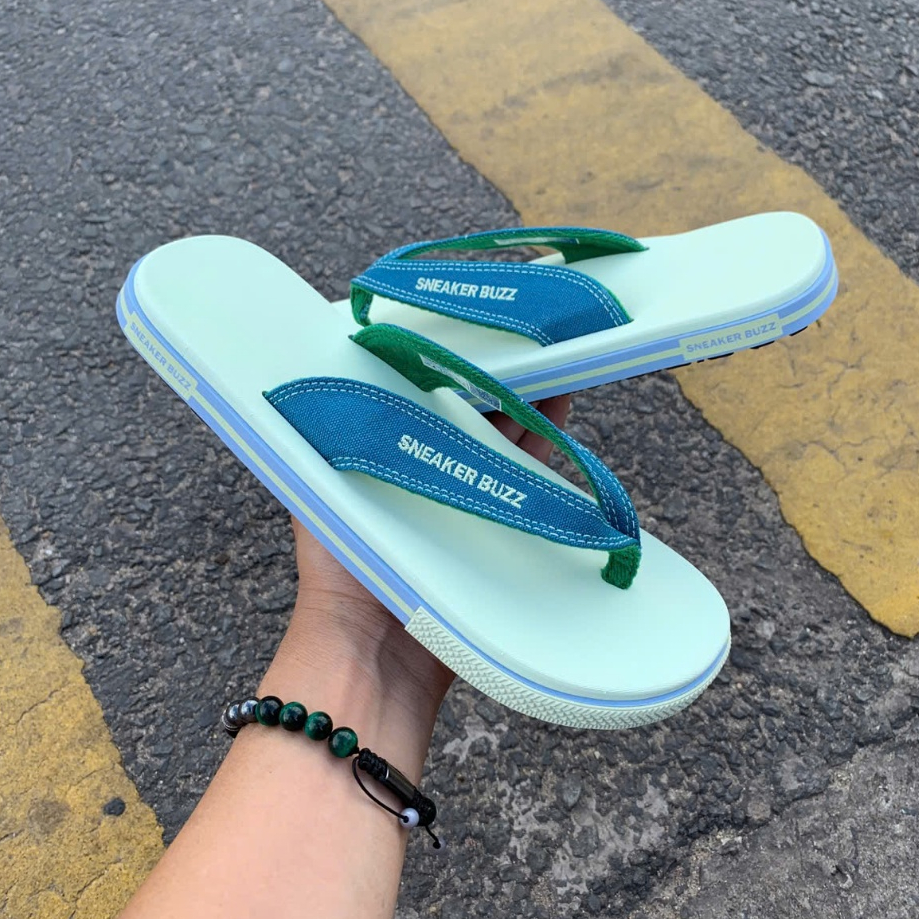 2M Sneaker - Dép sneaker buzz Vàng Quai Xanh Vải