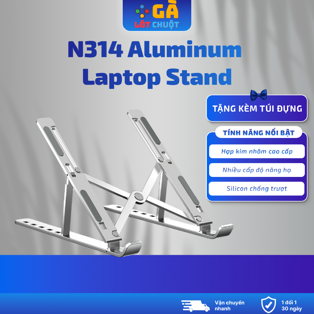 Giá đỡ laptop,macbook,Ipad gấp gọn 14/15/16/17 inch điều chỉnh theo cấp độ theo nhu cầu và gấp gọn gàng