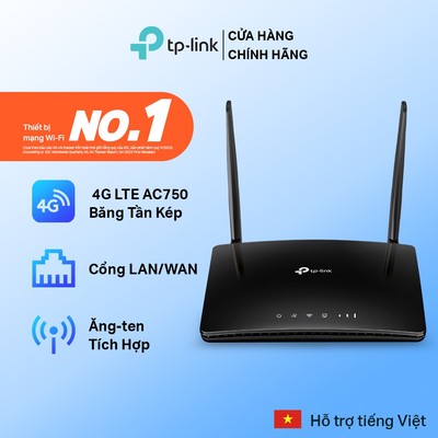 Bộ Phát Wi-Fi TP-Link Archer MR202 4G LTE AC750 Băng tần Kép