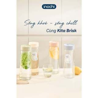 Bình đựng nước nhựa cao cấp 1L. bình đựng nước detox cao cấp không mùi nhựa, đựng nước mát