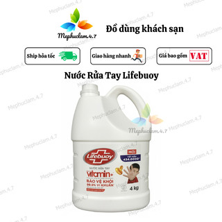 Nước rửa tay Lifebuoy 4kg can lớn  siêu tiết kiệm cho khách sạn,nhà hàng,toà nhà,văn phòng,quán cafe