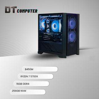  Bộ PC Gaming cân mọi loại game Ryzen 7 5700X | Main B450 Jginyue ARGB AM4| ram 16G DDR4 | NVME 256GB 