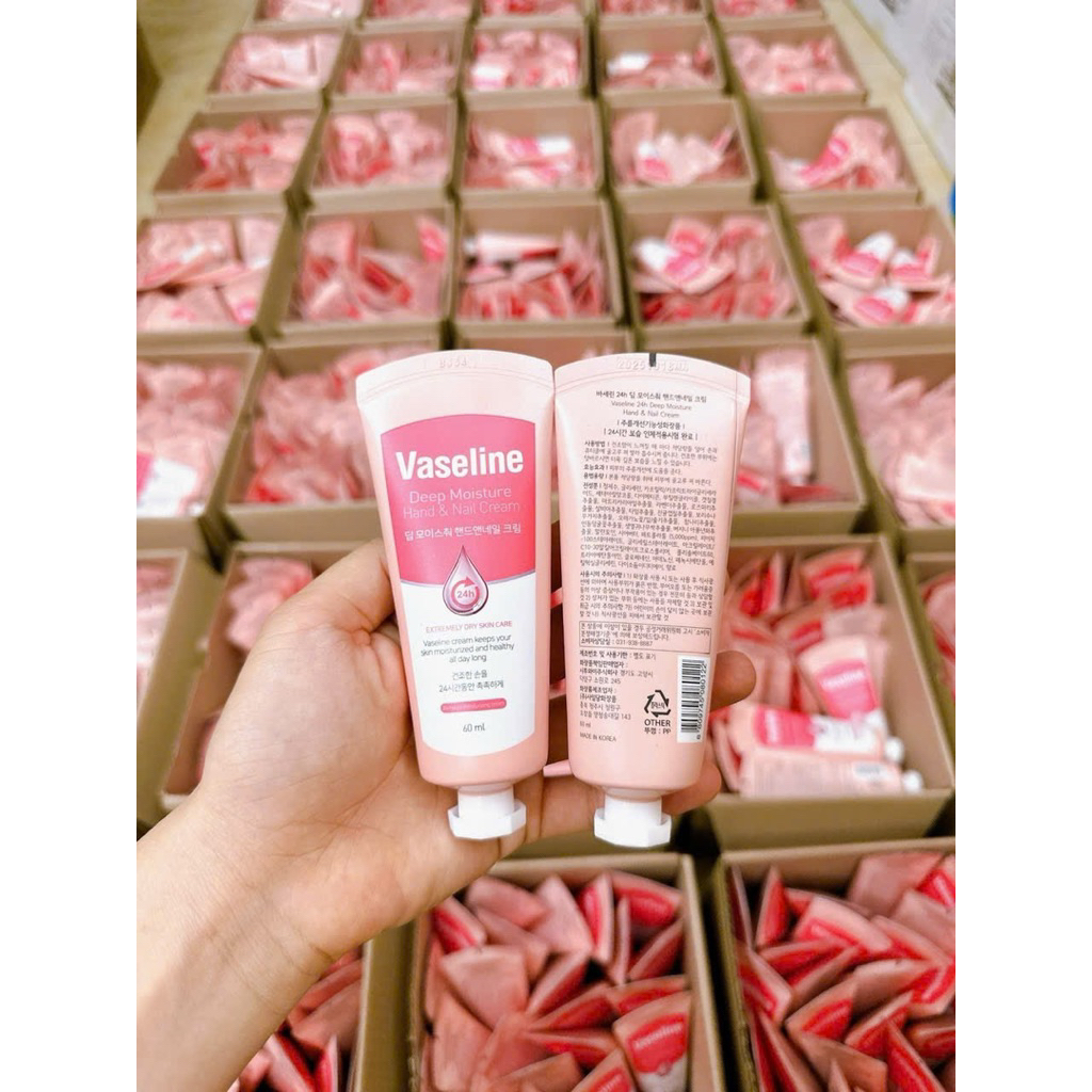 KEM DƯỠNG TAY + DƯỠNG MÓNG VASELINE HÀN QUỐC