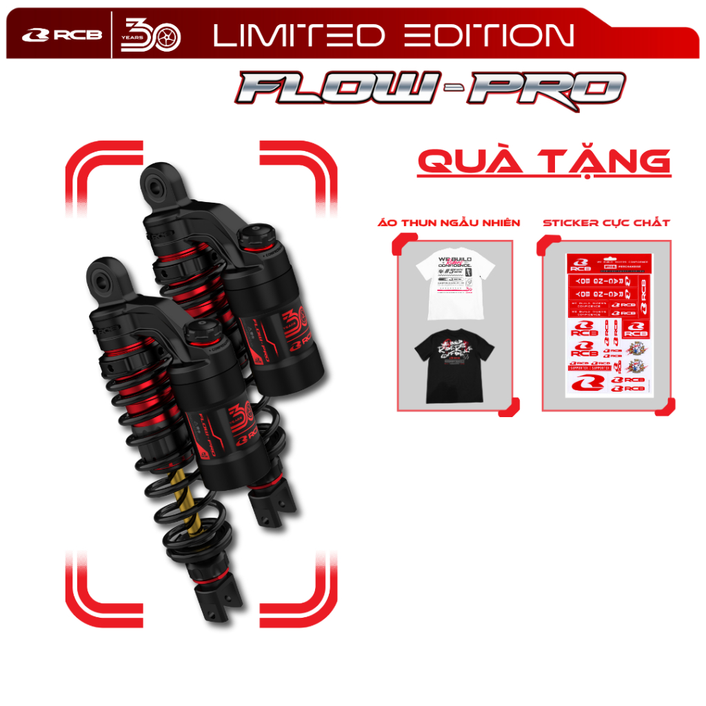 Phuộc Đôi RCB Flow Pro NVX 155 305mm Phiên Bản Giới Hạn 30 Năm