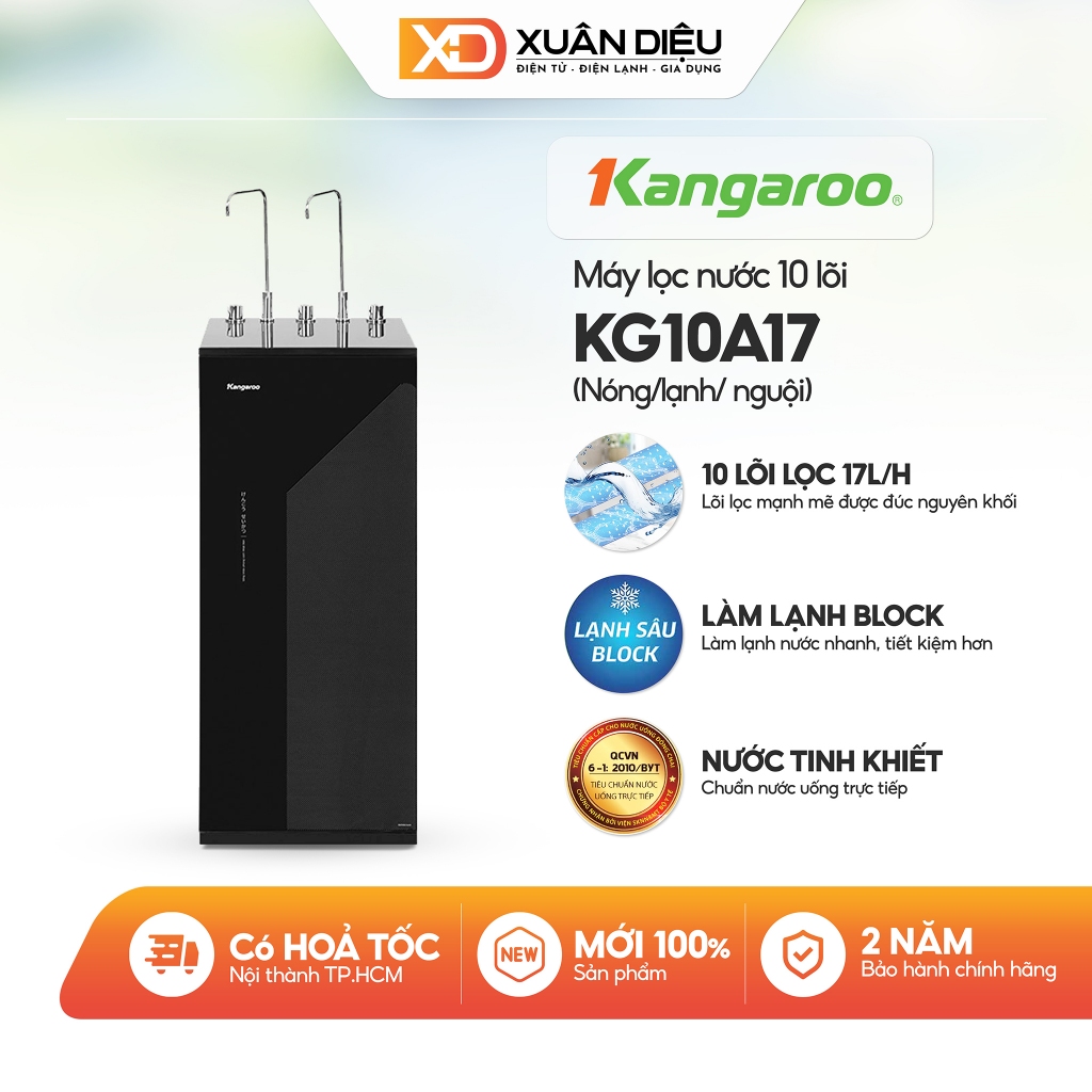 Máy Lọc Nước Nóng Lạnh Kangaroo KG10A17 - 10 Lõi Lọc